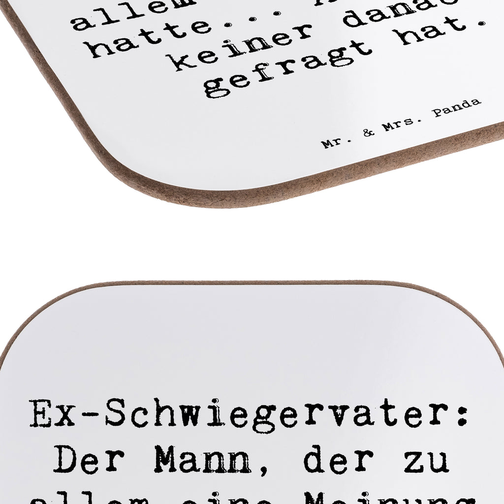 Untersetzer Meinungsstarker Ex Schwiegervater Bierdeckel, Glasuntersetzer, Untersetzer Gläser, Getränkeuntersetzer, Familie, Vatertag, Muttertag, Bruder, Schwester, Mama, Papa, Oma, Opa