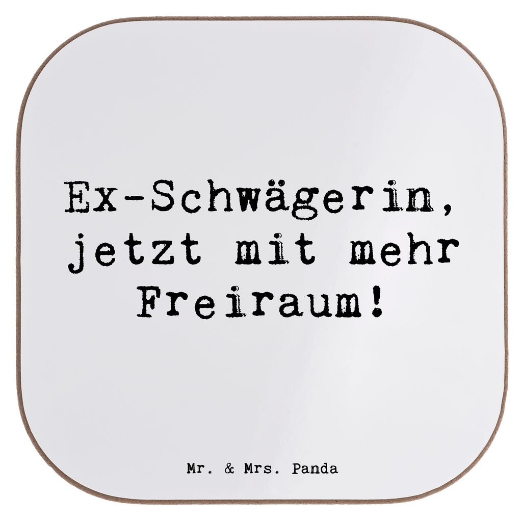 Untersetzer Ex-Schwägerin Freiraum Bierdeckel, Glasuntersetzer, Untersetzer Gläser, Getränkeuntersetzer, Familie, Vatertag, Muttertag, Bruder, Schwester, Mama, Papa, Oma, Opa