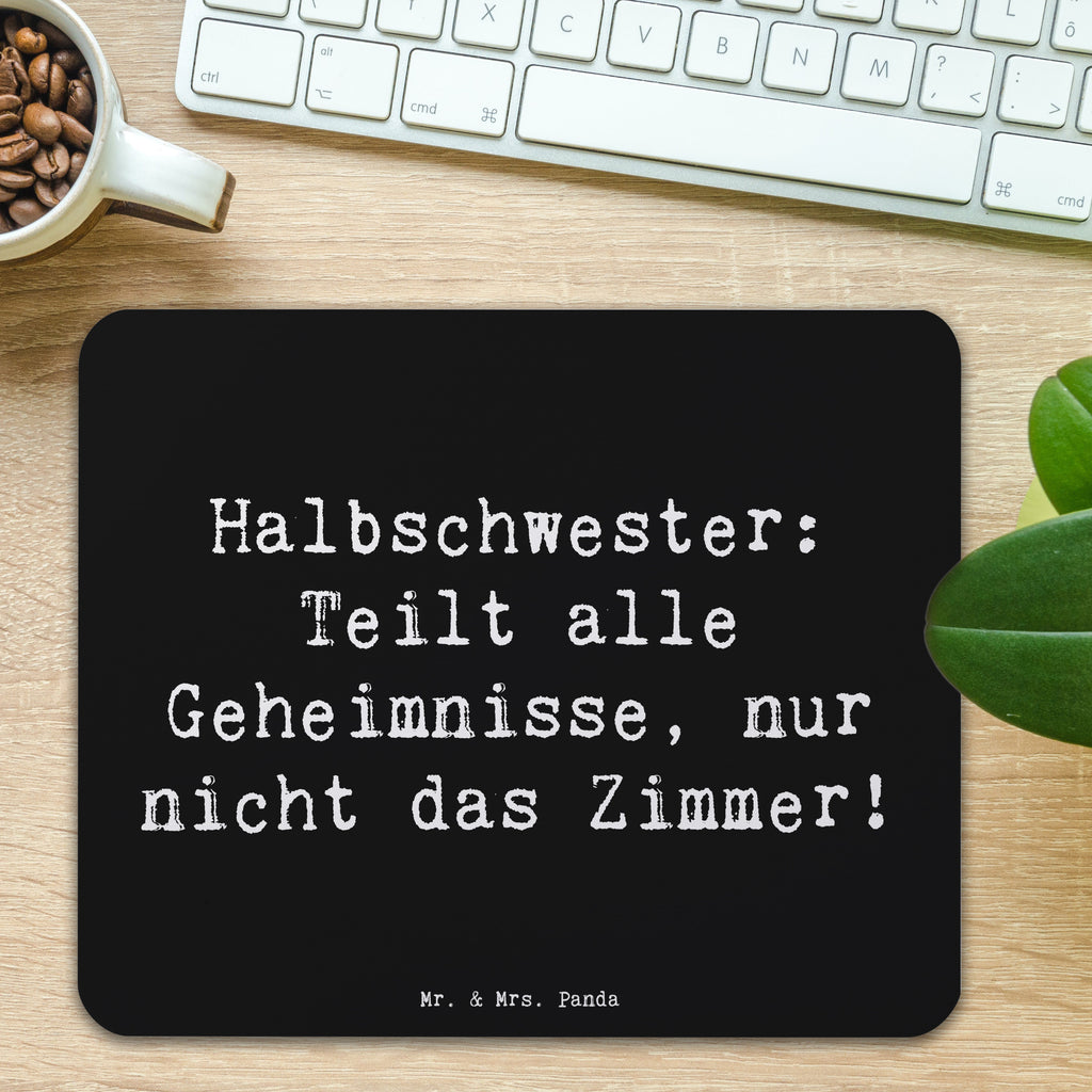 Mauspad Spruch Halbschwester Geheimnisse Mousepad, Computer zubehör, Büroausstattung, PC Zubehör, Arbeitszimmer, Mauspad, Einzigartiges Mauspad, Designer Mauspad, Mausunterlage, Mauspad Büro, Familie, Vatertag, Muttertag, Bruder, Schwester, Mama, Papa, Oma, Opa