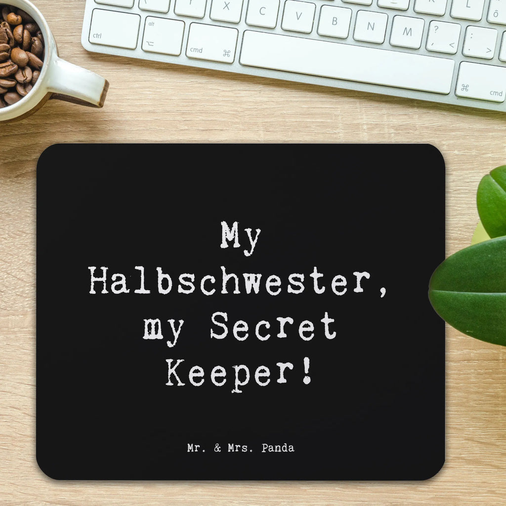 Mauspad Spruch Halbschwester Geheimnishüter Mousepad, Computer zubehör, Büroausstattung, PC Zubehör, Arbeitszimmer, Mauspad, Einzigartiges Mauspad, Designer Mauspad, Mausunterlage, Mauspad Büro, Familie, Vatertag, Muttertag, Bruder, Schwester, Mama, Papa, Oma, Opa