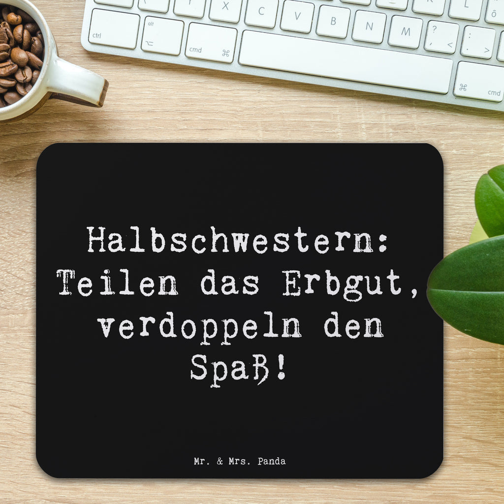 Mauspad Spruch Halbschwester Freude Mousepad, Computer zubehör, Büroausstattung, PC Zubehör, Arbeitszimmer, Mauspad, Einzigartiges Mauspad, Designer Mauspad, Mausunterlage, Mauspad Büro, Familie, Vatertag, Muttertag, Bruder, Schwester, Mama, Papa, Oma, Opa