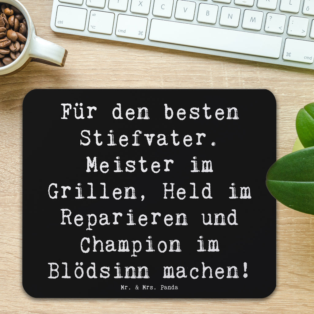 Mauspad Spruch Bester Stiefvater Mousepad, Computer zubehör, Büroausstattung, PC Zubehör, Arbeitszimmer, Mauspad, Einzigartiges Mauspad, Designer Mauspad, Mausunterlage, Mauspad Büro, Familie, Vatertag, Muttertag, Bruder, Schwester, Mama, Papa, Oma, Opa