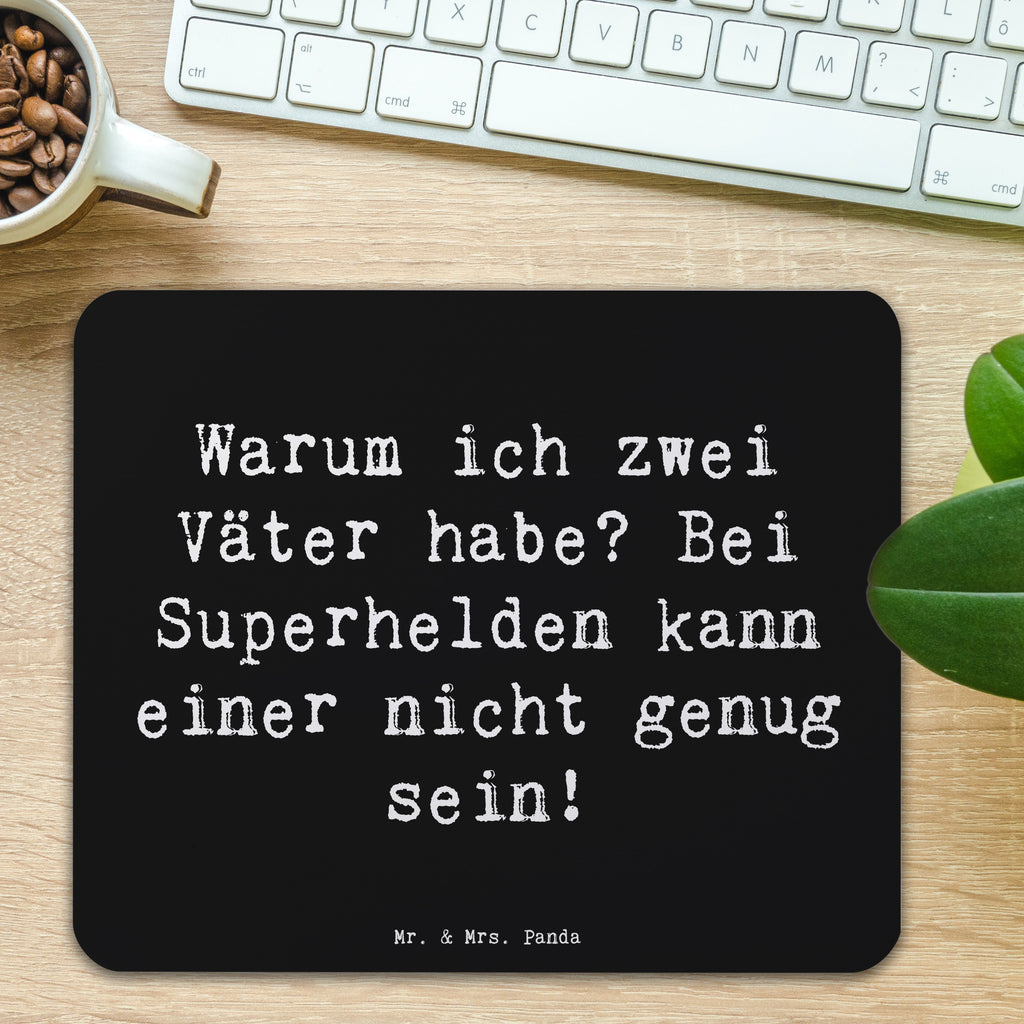 Mauspad Warum ich zwei Väter habe? Bei Superhelden kann einer nicht genug sein! Mousepad, Computer zubehör, Büroausstattung, PC Zubehör, Arbeitszimmer, Mauspad, Einzigartiges Mauspad, Designer Mauspad, Mausunterlage, Mauspad Büro, Familie, Vatertag, Muttertag, Bruder, Schwester, Mama, Papa, Oma, Opa