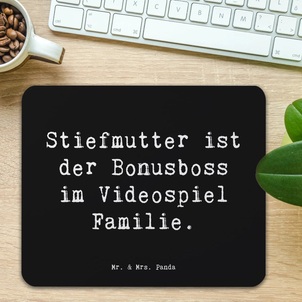 Mauspad Spruch Stiefmutter Bonusboss Mousepad, Computer zubehör, Büroausstattung, PC Zubehör, Arbeitszimmer, Mauspad, Einzigartiges Mauspad, Designer Mauspad, Mausunterlage, Mauspad Büro, Familie, Vatertag, Muttertag, Bruder, Schwester, Mama, Papa, Oma, Opa