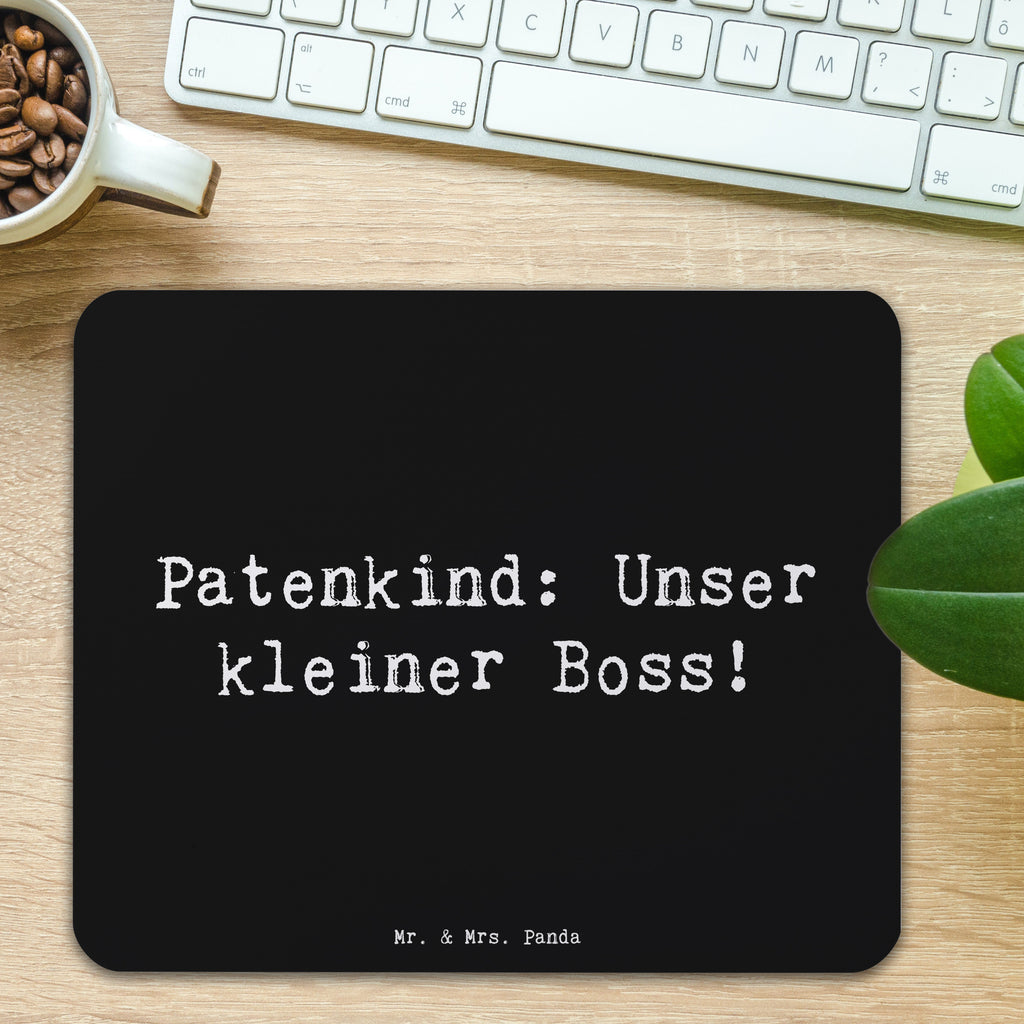 Mauspad Patenkind Boss Mousepad, Computer zubehör, Büroausstattung, PC Zubehör, Arbeitszimmer, Mauspad, Einzigartiges Mauspad, Designer Mauspad, Mausunterlage, Mauspad Büro, Familie, Vatertag, Muttertag, Bruder, Schwester, Mama, Papa, Oma, Opa