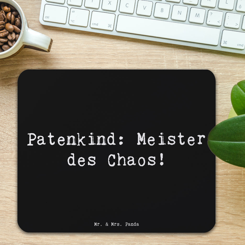 Mauspad Patenkind Chaosmeister Mousepad, Computer zubehör, Büroausstattung, PC Zubehör, Arbeitszimmer, Mauspad, Einzigartiges Mauspad, Designer Mauspad, Mausunterlage, Mauspad Büro, Familie, Vatertag, Muttertag, Bruder, Schwester, Mama, Papa, Oma, Opa