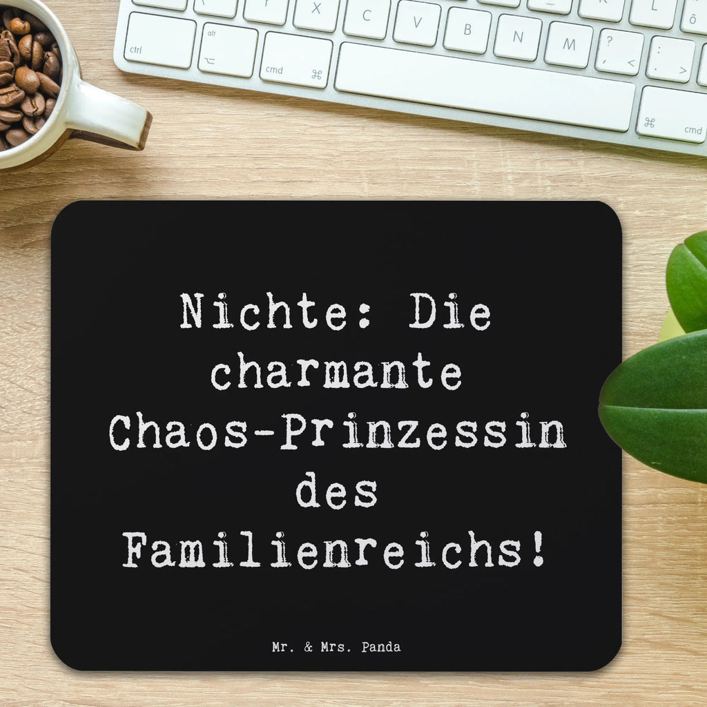 Mauspad Spruch Nichte Chaos-Prinzessin Mousepad, Computer zubehör, Büroausstattung, PC Zubehör, Arbeitszimmer, Mauspad, Einzigartiges Mauspad, Designer Mauspad, Mausunterlage, Mauspad Büro, Familie, Vatertag, Muttertag, Bruder, Schwester, Mama, Papa, Oma, Opa