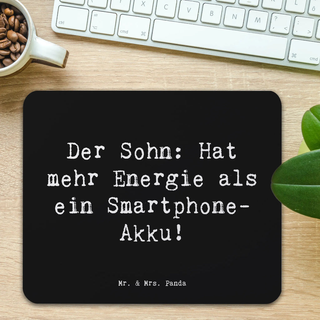 Mauspad Spruch Energie Sohn Mousepad, Computer zubehör, Büroausstattung, PC Zubehör, Arbeitszimmer, Mauspad, Einzigartiges Mauspad, Designer Mauspad, Mausunterlage, Mauspad Büro, Familie, Vatertag, Muttertag, Bruder, Schwester, Mama, Papa, Oma, Opa