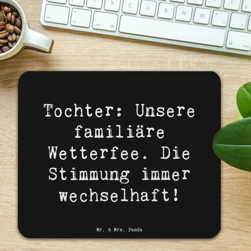 Mauspad Spruch Tochter Wetterfee Mousepad, Computer zubehör, Büroausstattung, PC Zubehör, Arbeitszimmer, Mauspad, Einzigartiges Mauspad, Designer Mauspad, Mausunterlage, Mauspad Büro, Familie, Vatertag, Muttertag, Bruder, Schwester, Mama, Papa, Oma, Opa