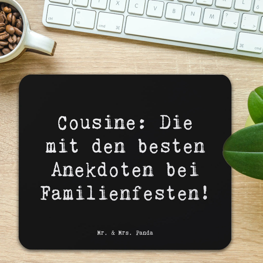 Mauspad Spruch Cousine Anekdoten Mousepad, Computer zubehör, Büroausstattung, PC Zubehör, Arbeitszimmer, Mauspad, Einzigartiges Mauspad, Designer Mauspad, Mausunterlage, Mauspad Büro, Familie, Vatertag, Muttertag, Bruder, Schwester, Mama, Papa, Oma, Opa