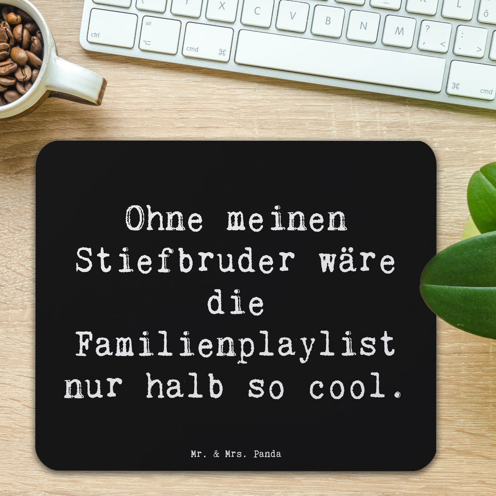 Mauspad Spruch Cooler Stiefbruder Mousepad, Computer zubehör, Büroausstattung, PC Zubehör, Arbeitszimmer, Mauspad, Einzigartiges Mauspad, Designer Mauspad, Mausunterlage, Mauspad Büro, Familie, Vatertag, Muttertag, Bruder, Schwester, Mama, Papa, Oma, Opa