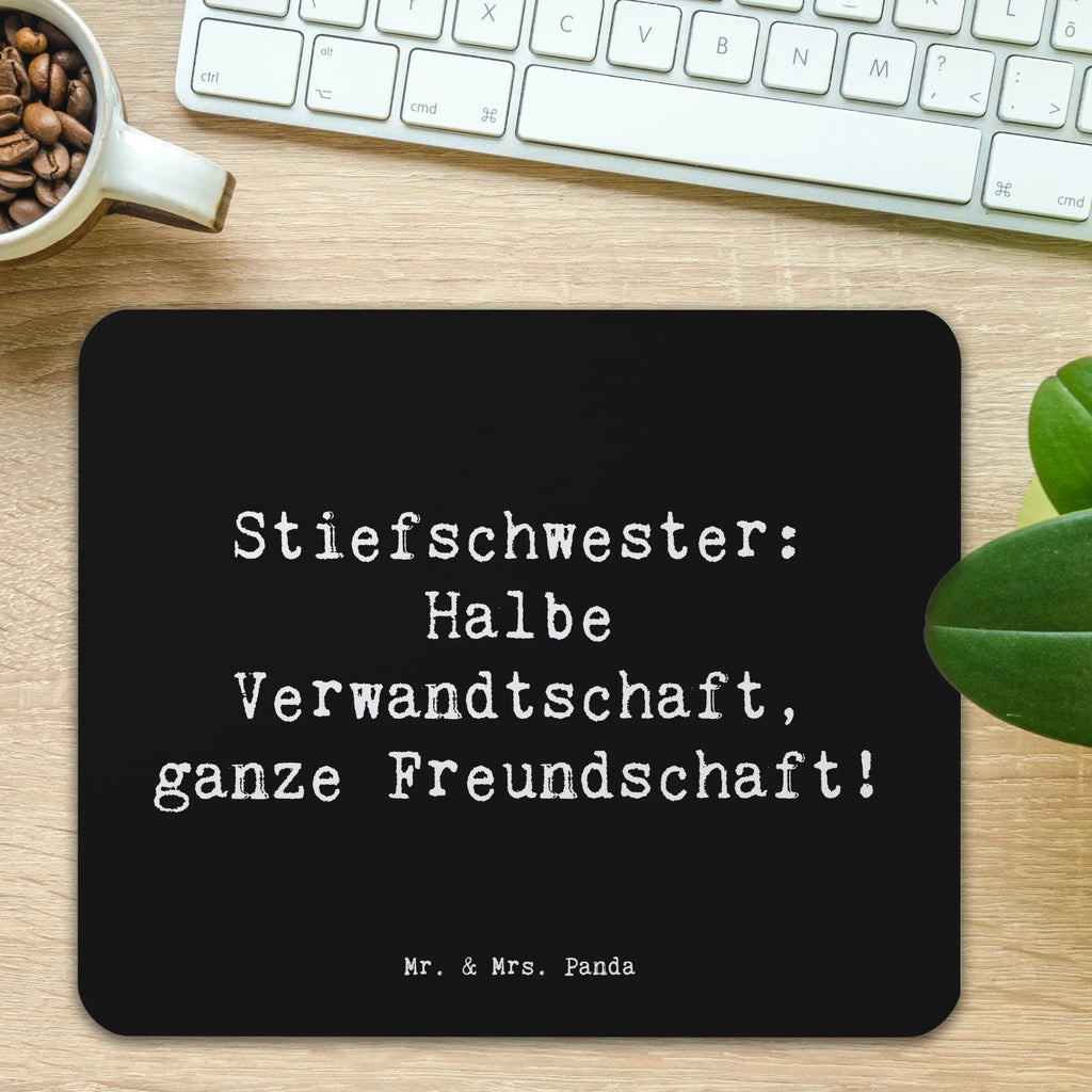 Mauspad Spruch Stiefschwester Freundschaft Mousepad, Computer zubehör, Büroausstattung, PC Zubehör, Arbeitszimmer, Mauspad, Einzigartiges Mauspad, Designer Mauspad, Mausunterlage, Mauspad Büro, Familie, Vatertag, Muttertag, Bruder, Schwester, Mama, Papa, Oma, Opa