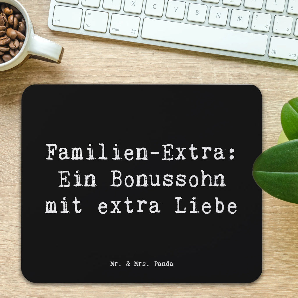 Mauspad Spruch Bonussohn Liebe Mousepad, Computer zubehör, Büroausstattung, PC Zubehör, Arbeitszimmer, Mauspad, Einzigartiges Mauspad, Designer Mauspad, Mausunterlage, Mauspad Büro, Familie, Vatertag, Muttertag, Bruder, Schwester, Mama, Papa, Oma, Opa