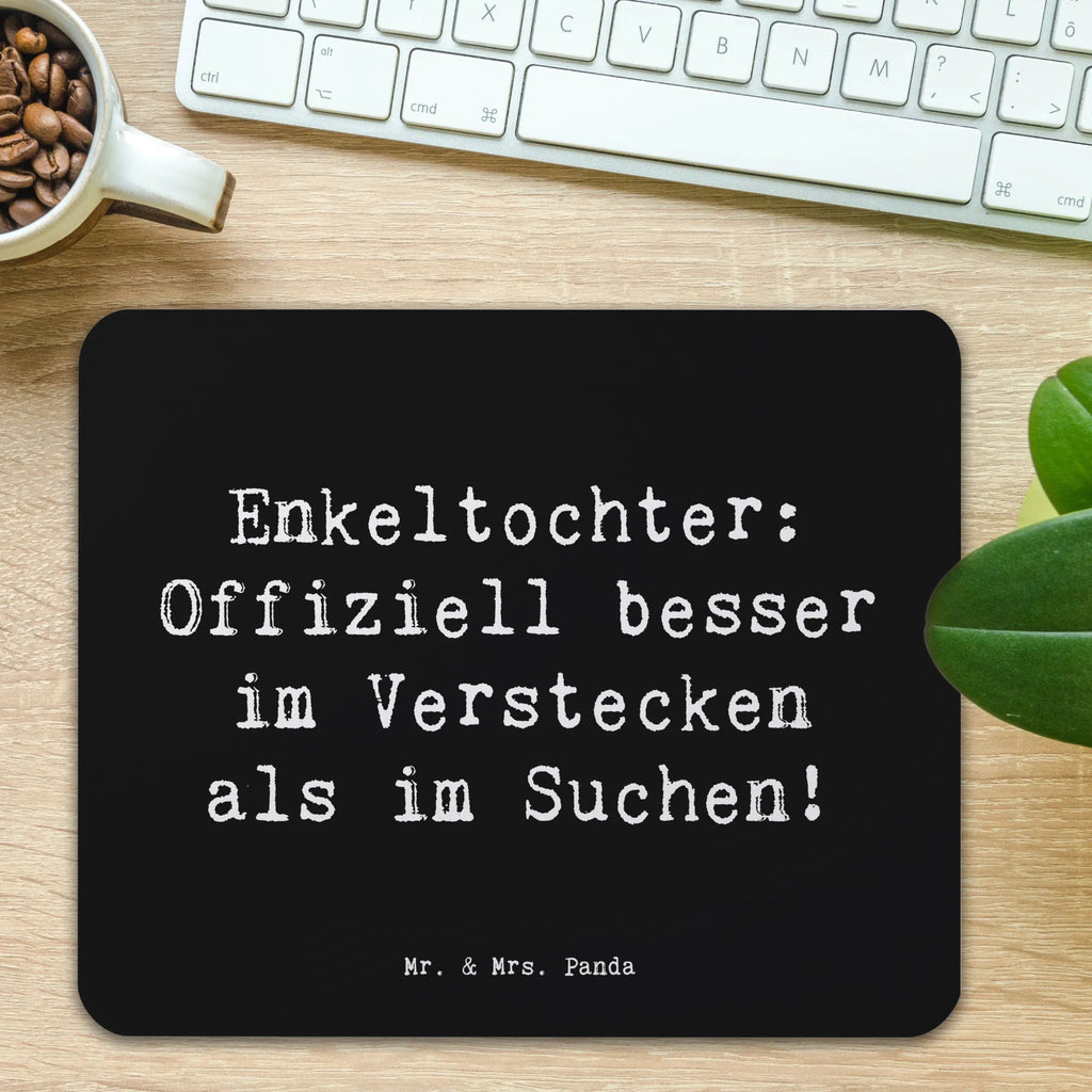 Mauspad Spruch Enkeltochter Verstecken Mousepad, Computer zubehör, Büroausstattung, PC Zubehör, Arbeitszimmer, Mauspad, Einzigartiges Mauspad, Designer Mauspad, Mausunterlage, Mauspad Büro, Familie, Vatertag, Muttertag, Bruder, Schwester, Mama, Papa, Oma, Opa