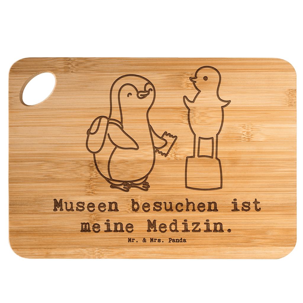 Bambus - Schneidebrett Pinguin Museum besuchen Schneidebrett, Holzbrett, Küchenbrett, Frühstücksbrett, Hackbrett, Brett, Holzbrettchen, Servierbrett, Geschenk, Sport, Sportart, Hobby, Schenken, Danke, Dankeschön, Auszeichnung, Gewinn, Sportler, Museum besuchen, Museen