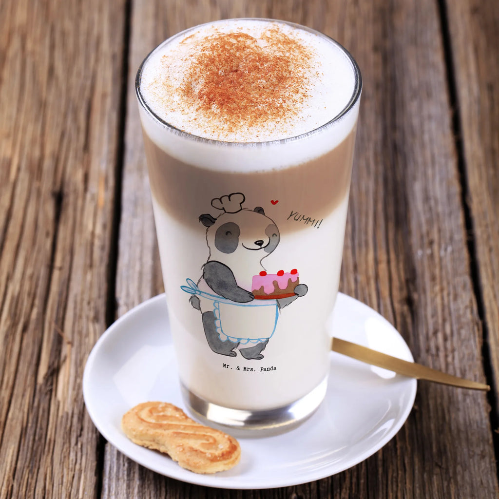 Glas Bär Kochen Cappuccino Glas, Glas, Cappuccino Tasse, Latte Macchiato, Geschenk, Sport, Sportart, Hobby, Schenken, Danke, Dankeschön, Auszeichnung, Gewinn, Sportler, Kochen, Hobbykoch, Hobbyköchin