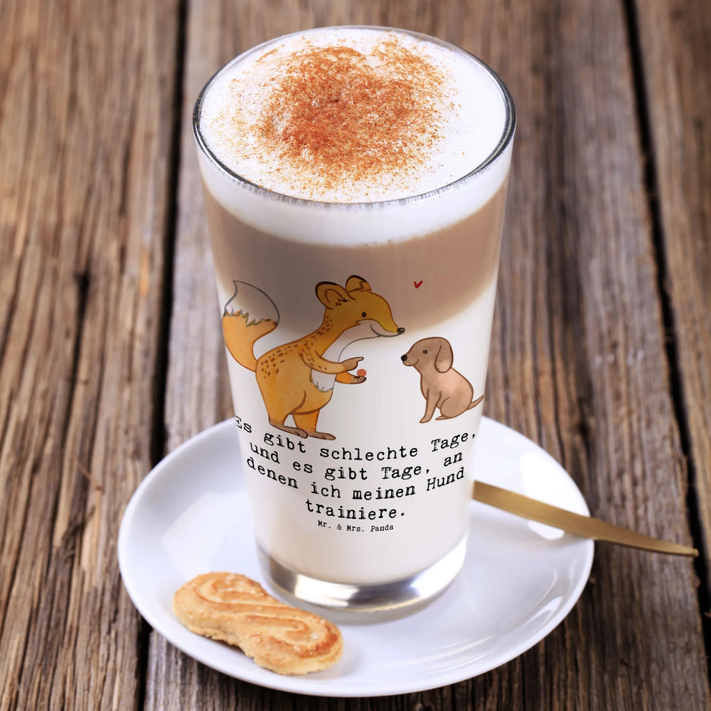 Glas Fuchs Hundetraining Cappuccino Glas, Glas, Cappuccino Tasse, Latte Macchiato, Geschenk, Sport, Sportart, Hobby, Schenken, Danke, Dankeschön, Auszeichnung, Gewinn, Sportler, Hundetraining, Hundeerziehung, Hundeschule, Welpenschule, Hundeprüfung