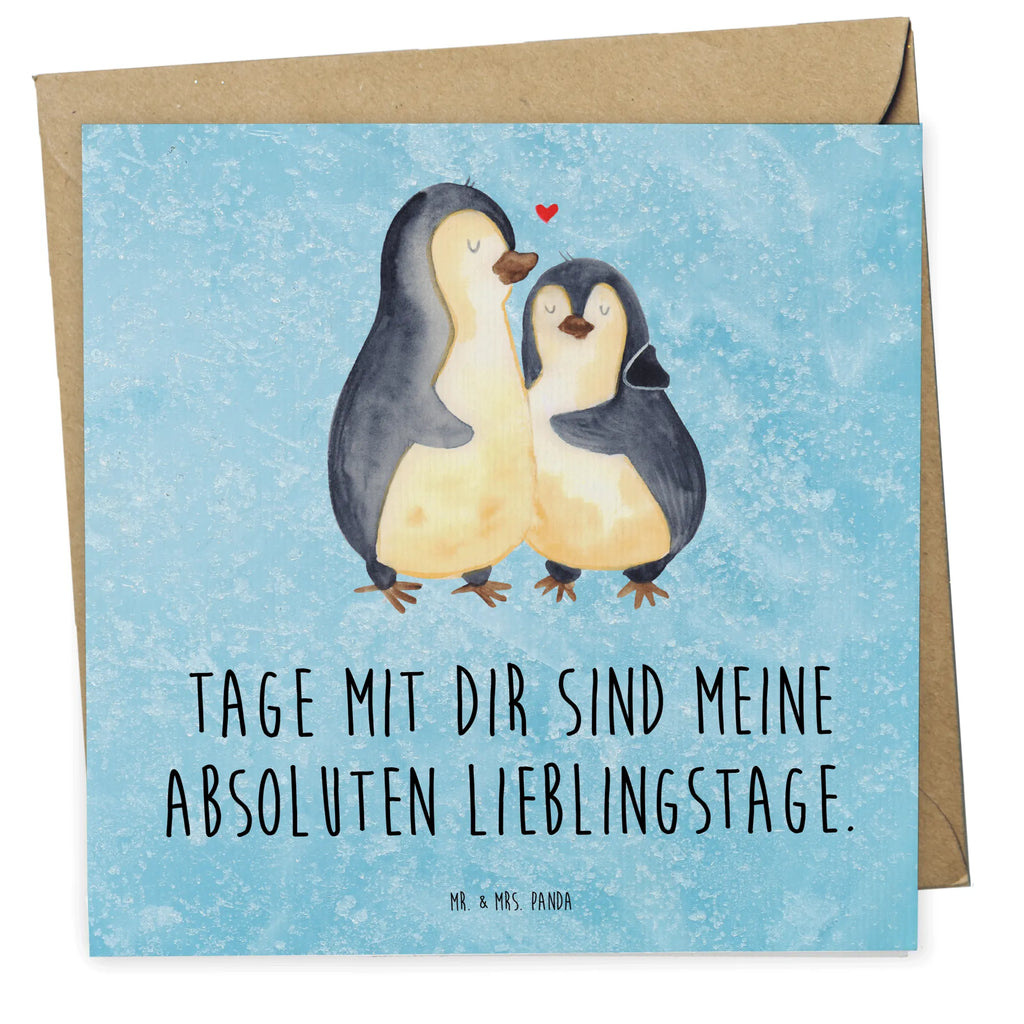 Deluxe Karte Pinguin umarmen Karte, Grußkarte, Klappkarte, Einladungskarte, Glückwunschkarte, Hochzeitskarte, Geburtstagskarte, Hochwertige Grußkarte, Hochwertige Klappkarte, Pinguin, Liebe, Liebespaar, Liebesbeweis, Liebesgeschenk, Verlobung, Jahrestag, Hochzeitstag, Hochzeit, Hochzeitsgeschenk