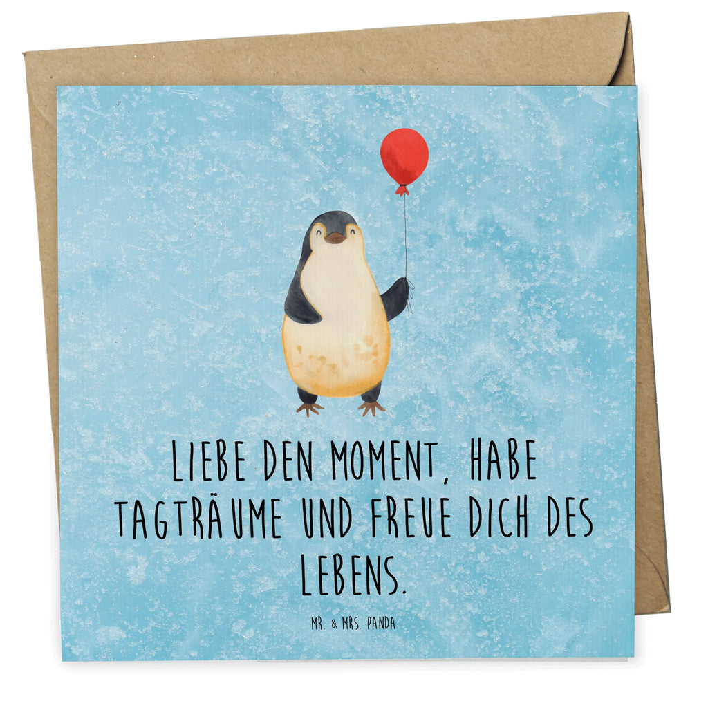 Deluxe Karte Pinguin Luftballon Karte, Grußkarte, Klappkarte, Einladungskarte, Glückwunschkarte, Hochzeitskarte, Geburtstagskarte, Hochwertige Grußkarte, Hochwertige Klappkarte, Pinguin, Pinguine, Luftballon, Tagträume, Lebenslust, Geschenk Freundin, Geschenkidee, beste Freundin, Motivation, Neustart, neues Leben, Liebe, Glück