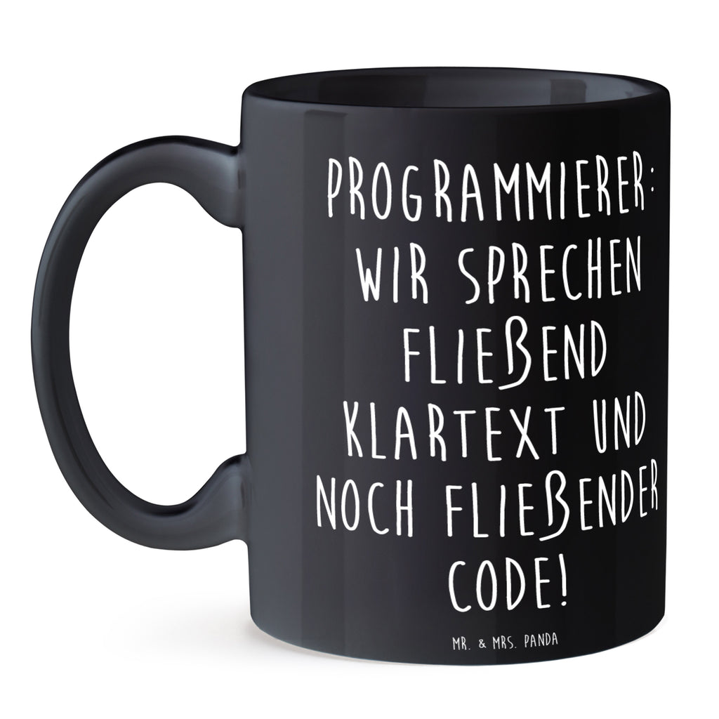 Tasse Programmierer: Wir sprechen fließend Klartext und noch fließender Code! Tasse, Kaffeetasse, Teetasse, Becher, Kaffeebecher, Teebecher, Keramiktasse, Porzellantasse, Büro Tasse, Geschenk Tasse, Tasse Sprüche, Tasse Motive, Kaffeetassen, Tasse bedrucken, Designer Tasse, Cappuccino Tassen, Schöne Teetassen, Beruf, Ausbildung, Jubiläum, Abschied, Rente, Kollege, Kollegin, Geschenk, Schenken, Arbeitskollege, Mitarbeiter, Firma, Danke, Dankeschön