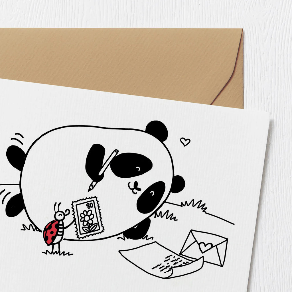 Deluxe Karte Panda Vermissen Karte, Grußkarte, Klappkarte, Einladungskarte, Glückwunschkarte, Hochzeitskarte, Geburtstagskarte, Hochwertige Grußkarte, Hochwertige Klappkarte