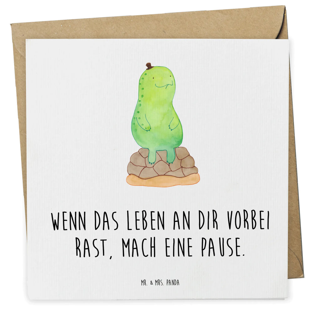 Deluxe Karte Schildkröte Pause Karte, Grußkarte, Klappkarte, Einladungskarte, Glückwunschkarte, Hochzeitskarte, Geburtstagskarte, Hochwertige Grußkarte, Hochwertige Klappkarte, Schildkröte, Achtsamkeit, Entschleunigen, achtsam