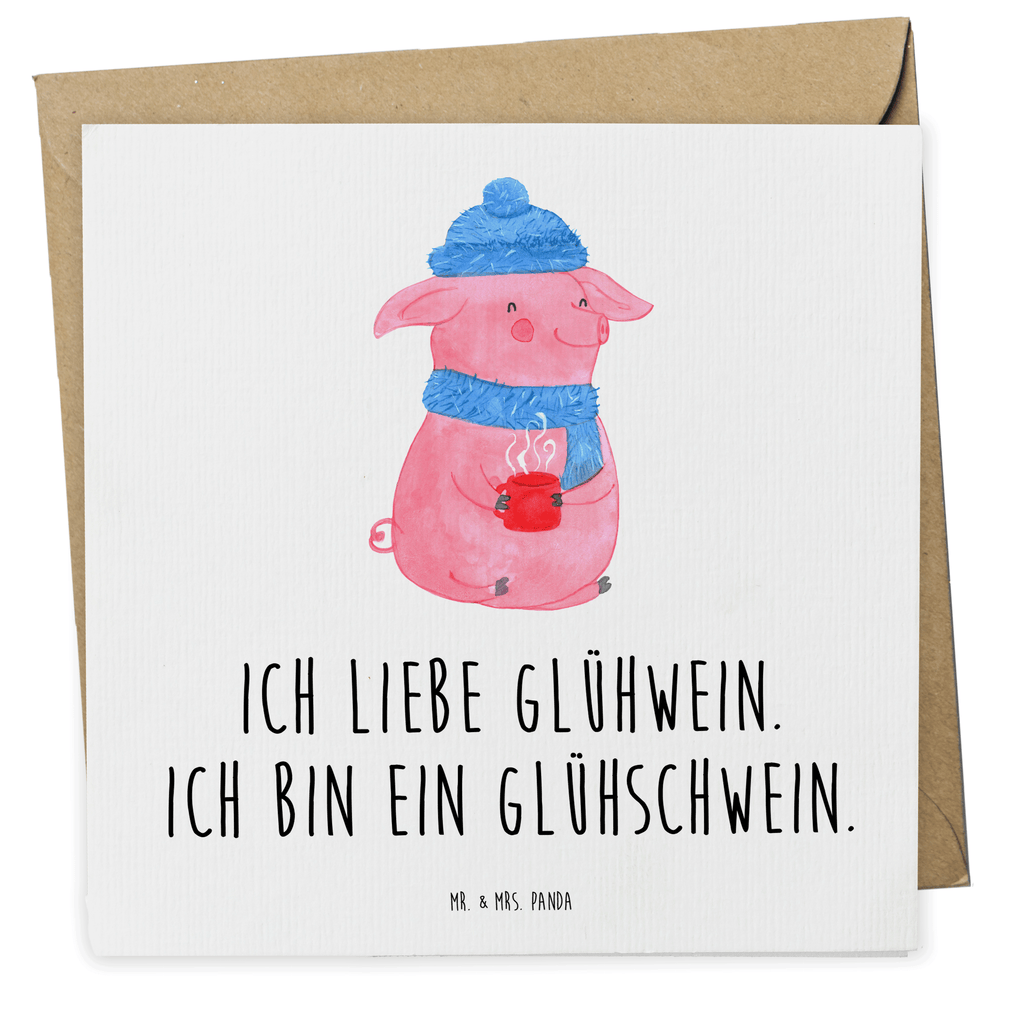 Deluxe Karte Schwein Glühwein Karte, Grußkarte, Klappkarte, Einladungskarte, Glückwunschkarte, Hochzeitskarte, Geburtstagskarte, Hochwertige Grußkarte, Hochwertige Klappkarte, Winter, Weihnachten, Weihnachtsdeko, Nikolaus, Advent, Heiligabend, Wintermotiv, Glühschwein, Glühwein, Weihnachtsmarkt, Punsch