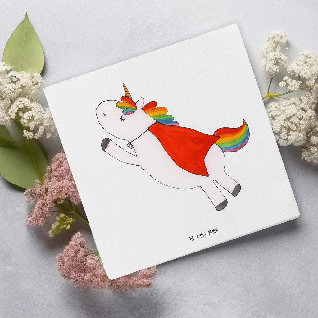 Deluxe Karte Einhorn Super Karte, Grußkarte, Klappkarte, Einladungskarte, Glückwunschkarte, Hochzeitskarte, Geburtstagskarte, Hochwertige Grußkarte, Hochwertige Klappkarte, Einhorn, Einhörner, Einhorn Deko, Pegasus, Unicorn, Traummann, Superheld, Held, Freundin, Geschenk, Girl, Mädchen