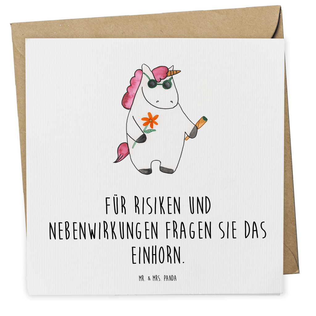 Deluxe Karte Einhorn Woodstock Karte, Grußkarte, Klappkarte, Einladungskarte, Glückwunschkarte, Hochzeitskarte, Geburtstagskarte, Hochwertige Grußkarte, Hochwertige Klappkarte, Einhorn, Einhörner, Einhorn Deko, Pegasus, Unicorn, Kiffen, Joint, Zigarette, Alkohol, Party, Spaß. lustig, witzig, Woodstock