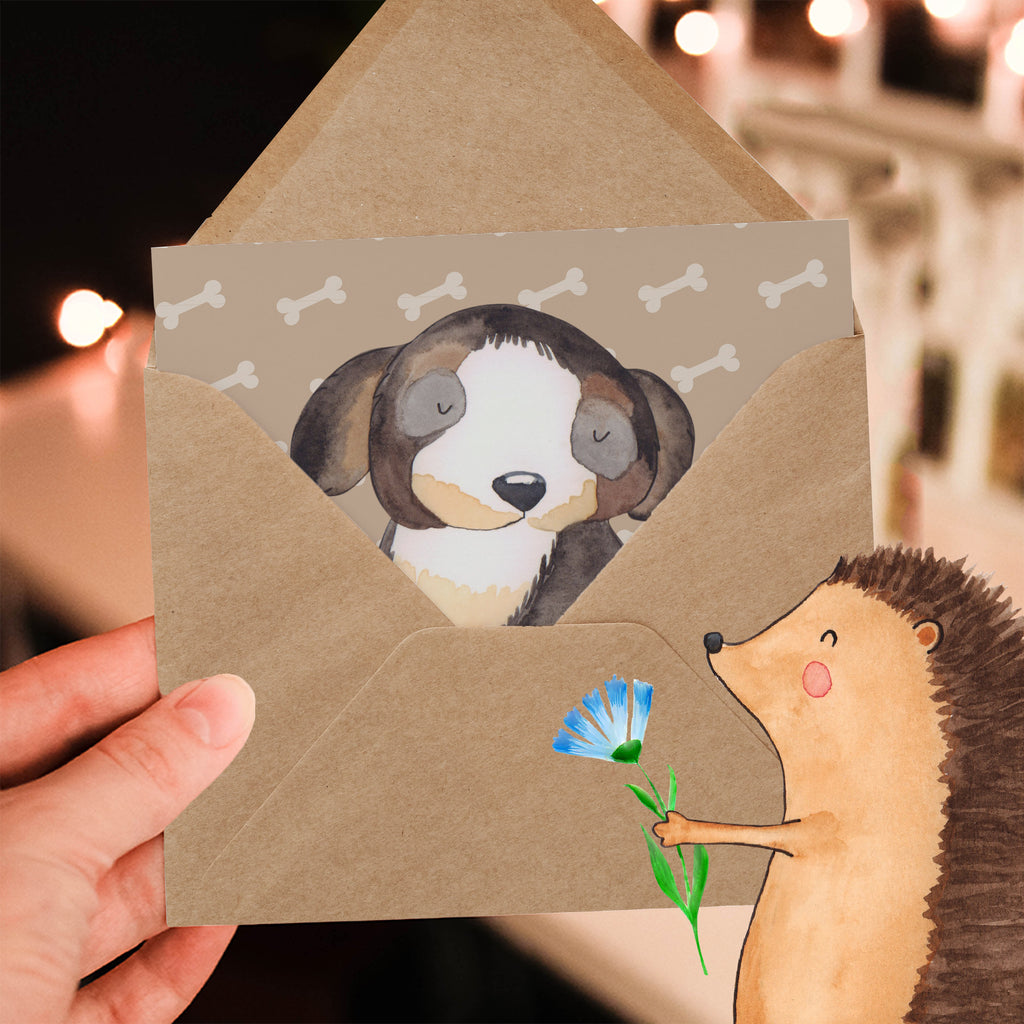 Deluxe Karte Hund Entspannen Karte, Grußkarte, Klappkarte, Einladungskarte, Glückwunschkarte, Hochzeitskarte, Geburtstagskarte, Hochwertige Grußkarte, Hochwertige Klappkarte, Hund, Hundemotiv, Haustier, Hunderasse, Tierliebhaber, Hundebesitzer, Sprüche, schwarzer Hund, Hundeliebe, Liebe, Hundeglück