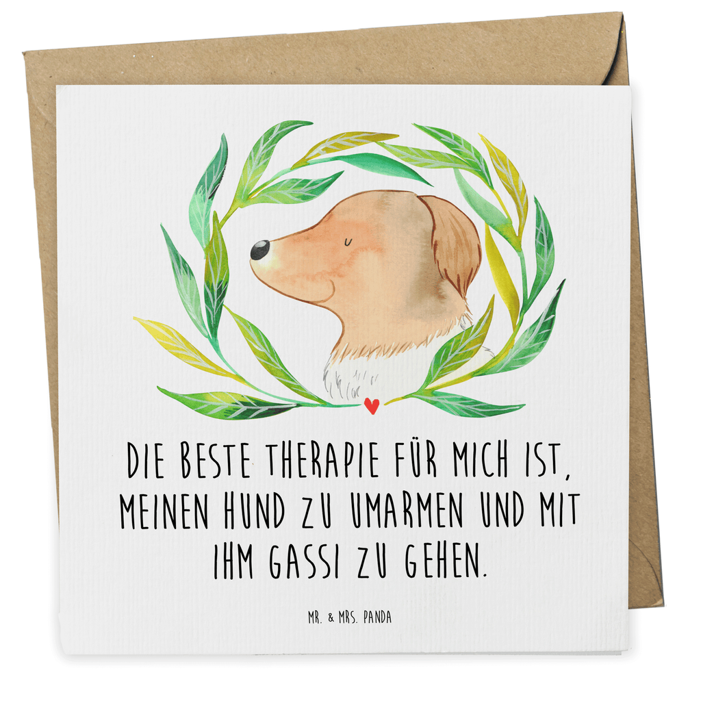 Deluxe Karte Hund Blumen Karte, Grußkarte, Klappkarte, Einladungskarte, Glückwunschkarte, Hochzeitskarte, Geburtstagskarte, Hochwertige Grußkarte, Hochwertige Klappkarte, Hund, Hundemotiv, Haustier, Hunderasse, Tierliebhaber, Hundebesitzer, Sprüche, Ranke, Therapie, Selbsttherapie, Hundeliebe, Hundeglück, Hunde