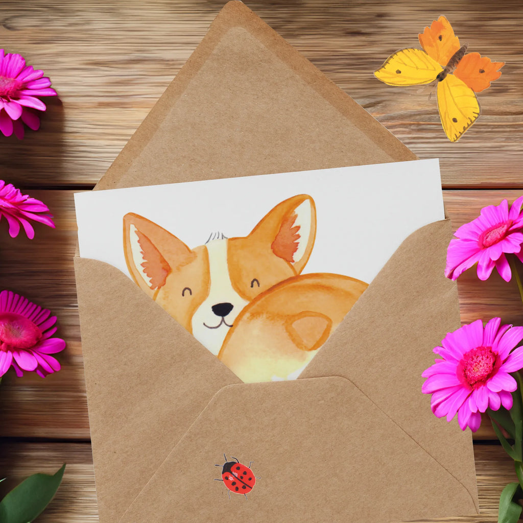 Deluxe Karte Corgi Po Karte, Grußkarte, Klappkarte, Einladungskarte, Glückwunschkarte, Hochzeitskarte, Geburtstagskarte, Hochwertige Grußkarte, Hochwertige Klappkarte, Hund, Hundemotiv, Haustier, Hunderasse, Tierliebhaber, Hundebesitzer, Sprüche, Corgie, Hundeliebe, Motivation, Selbstliebe, Spruch