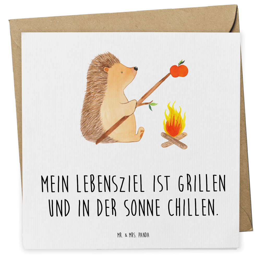 Deluxe Karte Igel Grillen Karte, Grußkarte, Klappkarte, Einladungskarte, Glückwunschkarte, Hochzeitskarte, Geburtstagskarte, Hochwertige Grußkarte, Hochwertige Klappkarte, Tiermotive, Gute Laune, lustige Sprüche, Tiere, Igel, Grillen, Ziele, Motivation, arbeitslos, Sinn des Lebens, Spruch