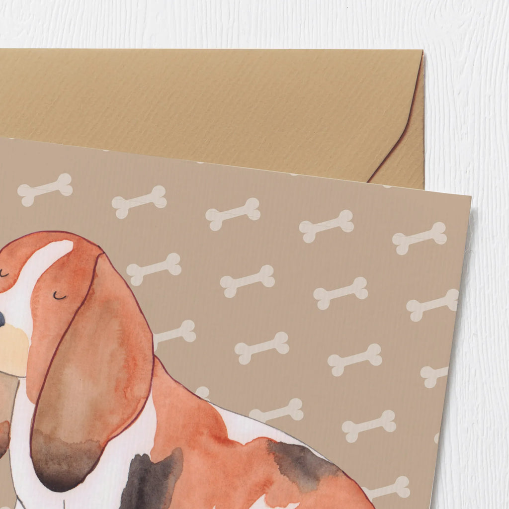 Deluxe Karte Hund Basset Hound Karte, Grußkarte, Klappkarte, Einladungskarte, Glückwunschkarte, Hochzeitskarte, Geburtstagskarte, Hochwertige Grußkarte, Hochwertige Klappkarte, Hund, Hundemotiv, Haustier, Hunderasse, Tierliebhaber, Hundebesitzer, Sprüche, Basset Hound, Basset, Hundeliebe, kinderlos