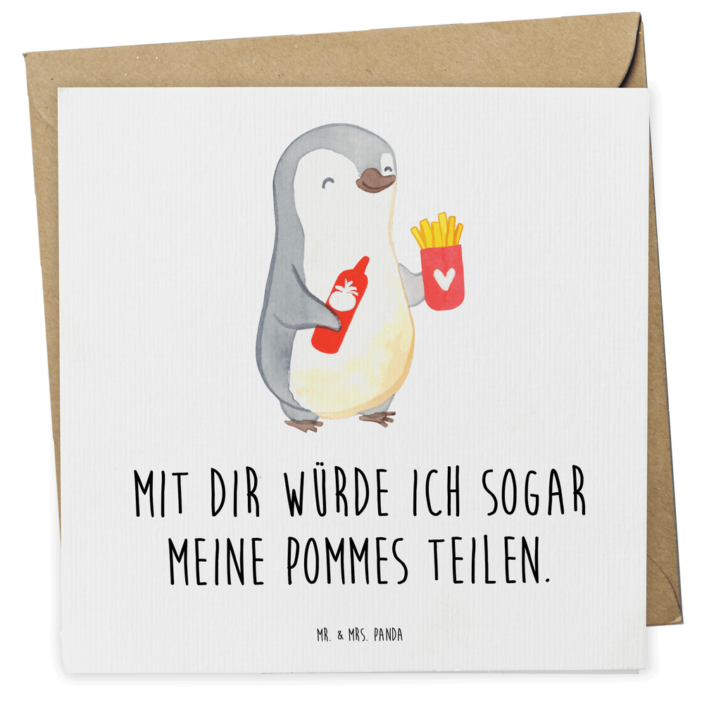 Deluxe Karte Pinguin Pommes Karte, Grußkarte, Klappkarte, Einladungskarte, Glückwunschkarte, Hochzeitskarte, Geburtstagskarte, Hochwertige Grußkarte, Hochwertige Klappkarte, Liebe, Partner, Freund, Freundin, Ehemann, Ehefrau, Heiraten, Verlobung, Heiratsantrag, Liebesgeschenk, Jahrestag, Hocheitstag, Valentinstag, Geschenk für Frauen, Hochzeitstag, Mitbringsel, Geschenk für Freundin, Geschenk für Partner, Liebesbeweis, für Männer, für Ehemann