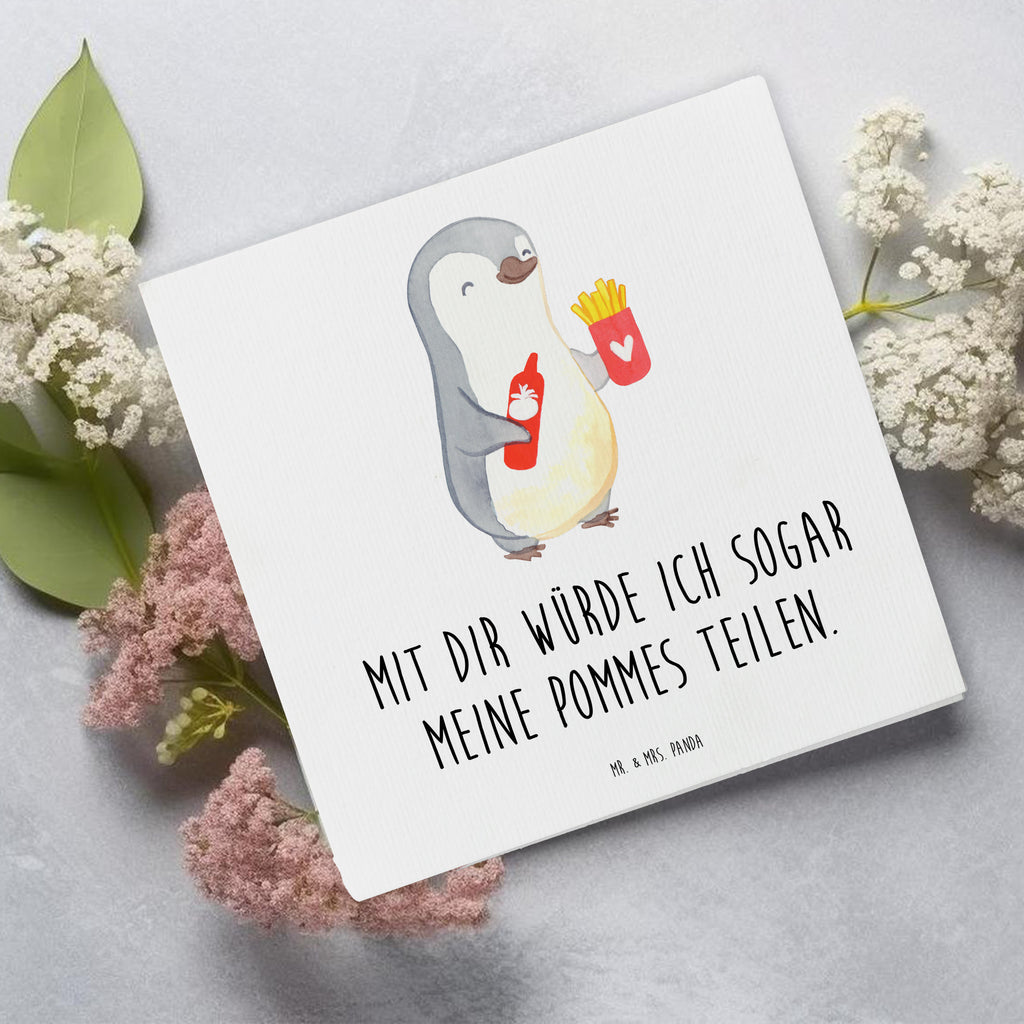 Deluxe Karte Pinguin Pommes Karte, Grußkarte, Klappkarte, Einladungskarte, Glückwunschkarte, Hochzeitskarte, Geburtstagskarte, Hochwertige Grußkarte, Hochwertige Klappkarte, Liebe, Partner, Freund, Freundin, Ehemann, Ehefrau, Heiraten, Verlobung, Heiratsantrag, Liebesgeschenk, Jahrestag, Hocheitstag, Valentinstag, Geschenk für Frauen, Hochzeitstag, Mitbringsel, Geschenk für Freundin, Geschenk für Partner, Liebesbeweis, für Männer, für Ehemann