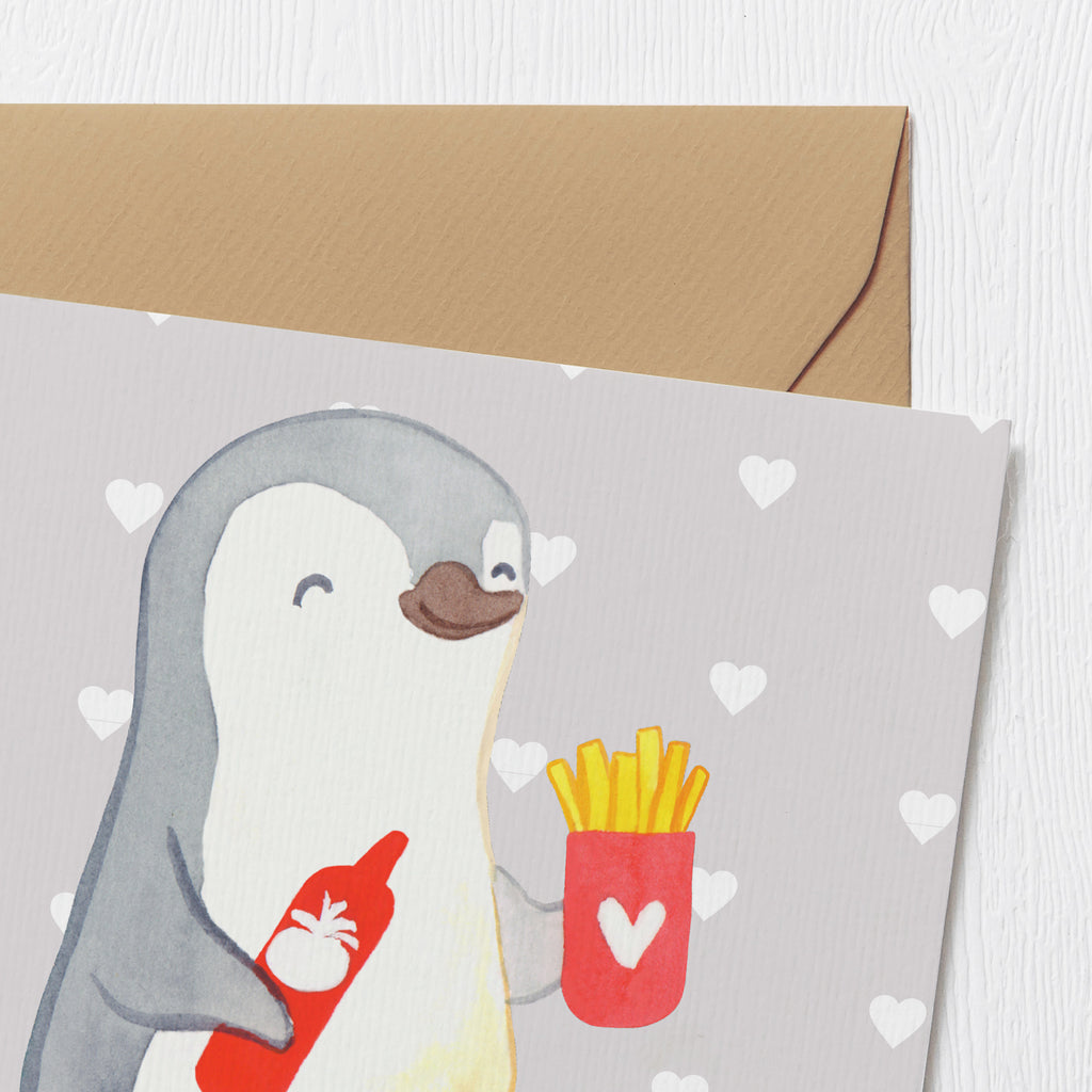 Deluxe Karte Pinguin Pommes Karte, Grußkarte, Klappkarte, Einladungskarte, Glückwunschkarte, Hochzeitskarte, Geburtstagskarte, Hochwertige Grußkarte, Hochwertige Klappkarte, Liebe, Partner, Freund, Freundin, Ehemann, Ehefrau, Heiraten, Verlobung, Heiratsantrag, Liebesgeschenk, Jahrestag, Hocheitstag, Valentinstag, Geschenk für Frauen, Hochzeitstag, Mitbringsel, Geschenk für Freundin, Geschenk für Partner, Liebesbeweis, für Männer, für Ehemann