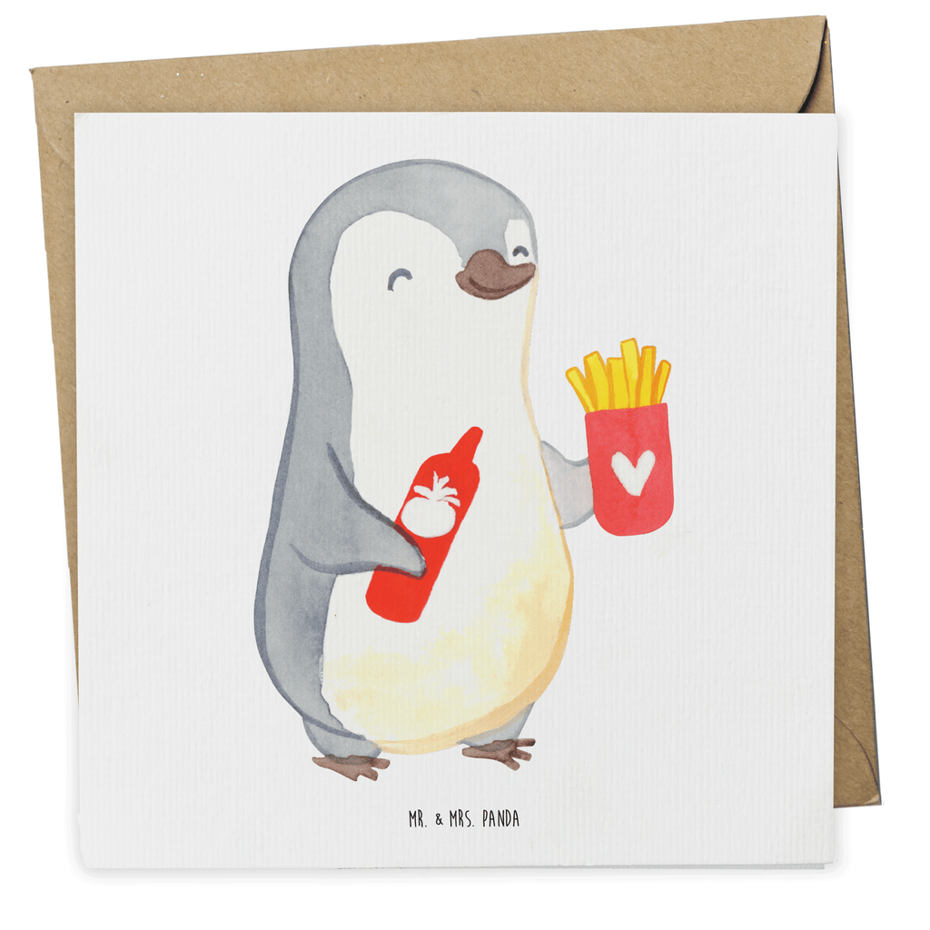 Deluxe Karte Pinguin Pommes Karte, Grußkarte, Klappkarte, Einladungskarte, Glückwunschkarte, Hochzeitskarte, Geburtstagskarte, Hochwertige Grußkarte, Hochwertige Klappkarte, Liebe, Partner, Freund, Freundin, Ehemann, Ehefrau, Heiraten, Verlobung, Heiratsantrag, Liebesgeschenk, Jahrestag, Hocheitstag, Valentinstag, Geschenk für Frauen, Hochzeitstag, Mitbringsel, Geschenk für Freundin, Geschenk für Partner, Liebesbeweis, für Männer, für Ehemann