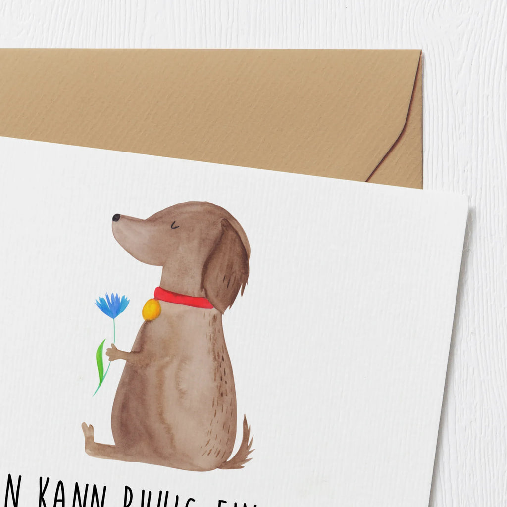 Deluxe Karte Hund Blume Karte, Grußkarte, Klappkarte, Einladungskarte, Glückwunschkarte, Hochzeitskarte, Geburtstagskarte, Hochwertige Grußkarte, Hochwertige Klappkarte, Hund, Hundemotiv, Haustier, Hunderasse, Tierliebhaber, Hundebesitzer, Sprüche, Hunde, Frauchen, Hundeliebe