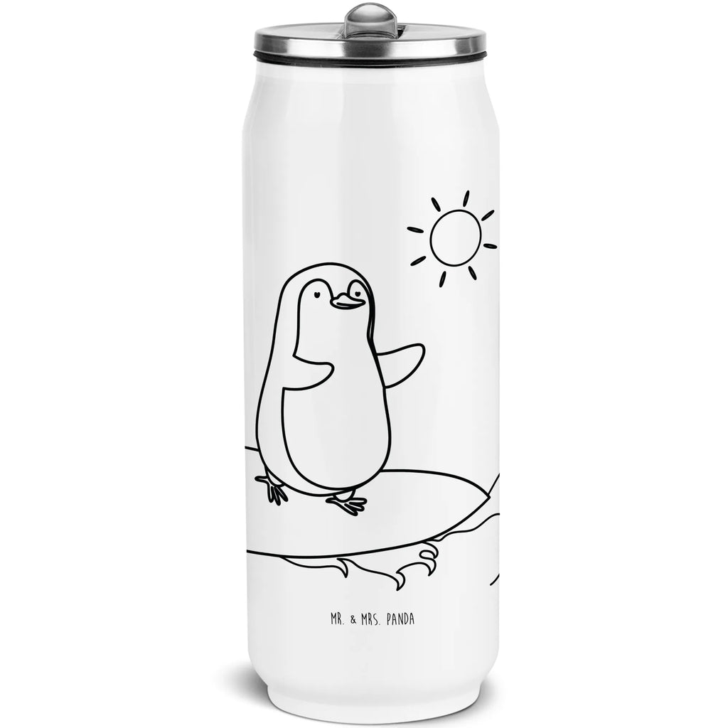 Getränkedosen Trinkflasche Pinguin Surfer Getränkedose, Trinkflasche, Pinguin, Pinguine, surfen, Surfer, Hawaii, Urlaub, Wellen, Wellen reiten, Portugal