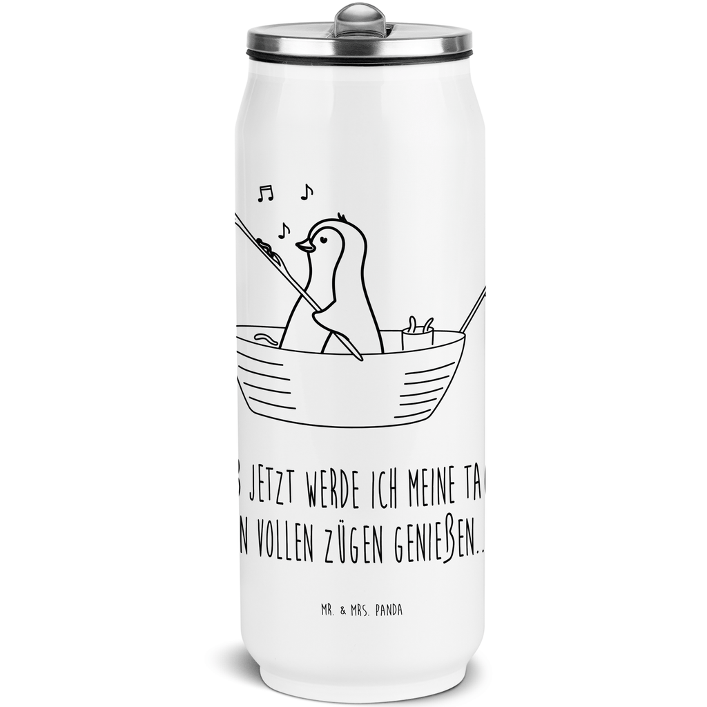 Getränkedosen Trinkflasche Pinguin Angelboot Getränkedose, Trinkflasche, Pinguin, Pinguine, Angeln, Boot, Angelboot, Lebenslust, Leben, genießen, Motivation, Neustart, Neuanfang, Trennung, Scheidung, Geschenkidee Liebeskummer