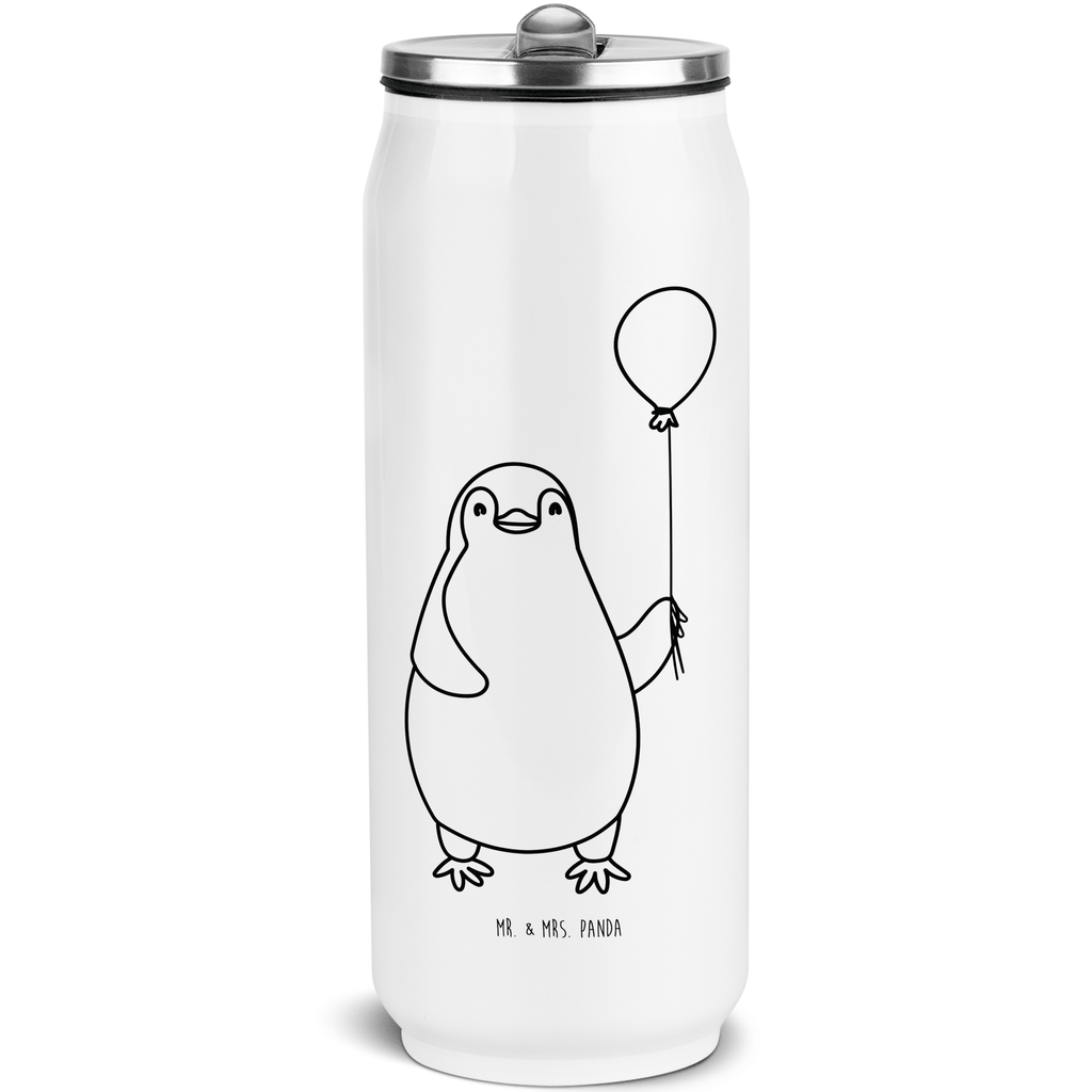 Getränkedosen Trinkflasche Pinguin Luftballon Getränkedose, Trinkflasche, Pinguin, Pinguine, Luftballon, Tagträume, Lebenslust, Geschenk Freundin, Geschenkidee, beste Freundin, Motivation, Neustart, neues Leben, Liebe, Glück