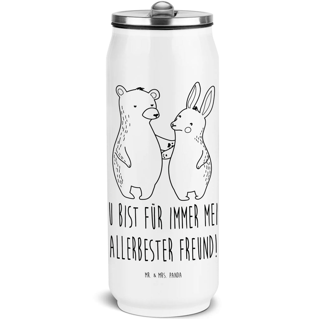 Getränkedosen Trinkflasche Bär und Hase Umarmen Getränkedose, Trinkflasche, Liebe, Partner, Freund, Freundin, Ehemann, Ehefrau, Heiraten, Verlobung, Heiratsantrag, Liebesgeschenk, Jahrestag, Hocheitstag, Freunde, bester Freund, Hase, Bär, Bärchen, best friends