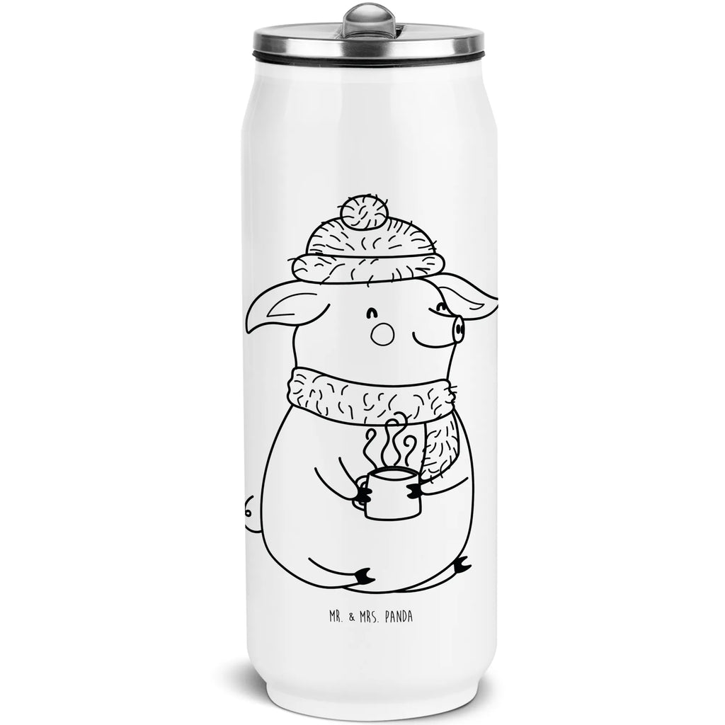 Getränkedosen Trinkflasche Schwein Glühwein Getränkedose, Trinkflasche, Winter, Weihnachten, Weihnachtsdeko, Nikolaus, Advent, Heiligabend, Wintermotiv, Glühschwein, Glühwein, Weihnachtsmarkt, Punsch