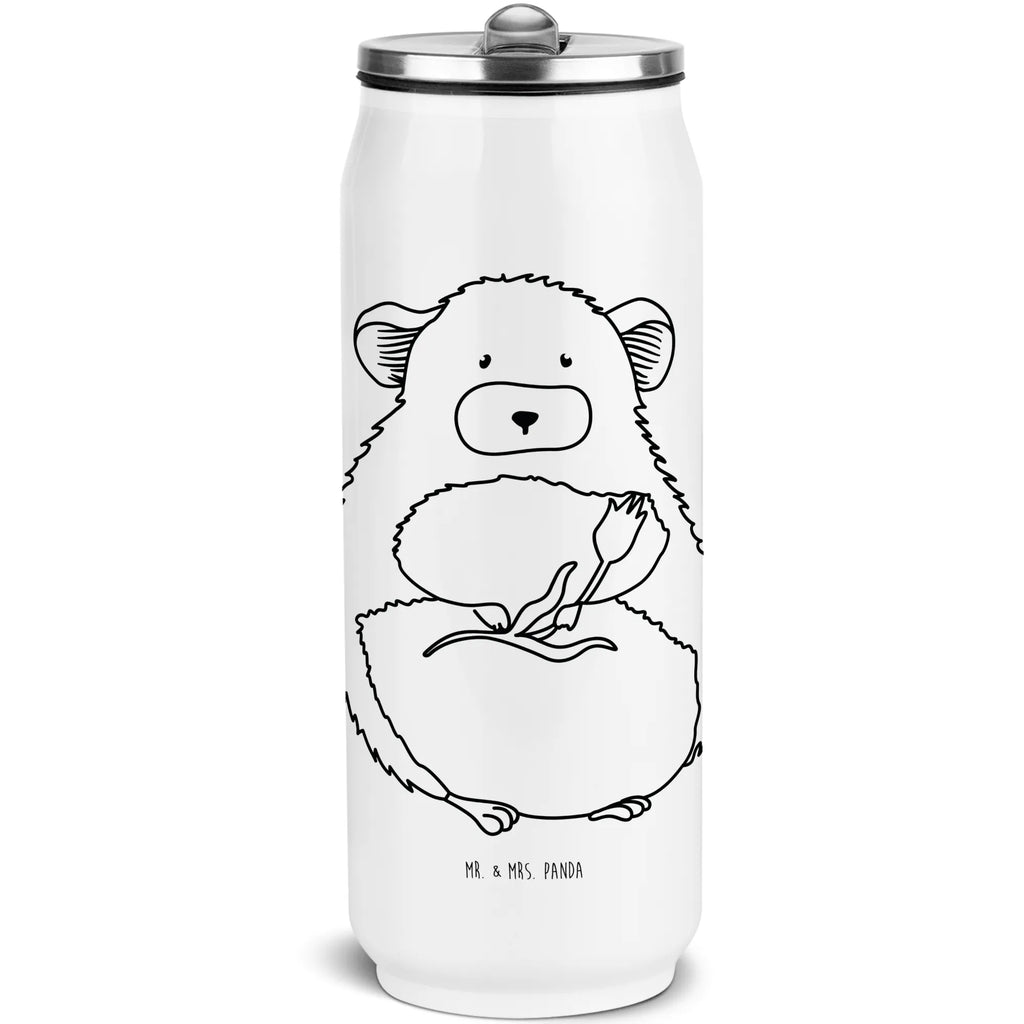 Getränkedosen Trinkflasche Chinchilla Blume Getränkedose, Trinkflasche, Tiermotive, Gute Laune, lustige Sprüche, Tiere, Chinchilla, Chinchillas, Liebeskummer, Kummer, Depressionen, traurig sein, Chaos, Glücklichsein, Büro, Büroalltag