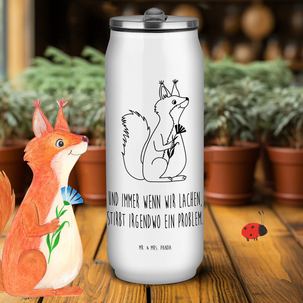 Getränkedosen Trinkflasche Eichhörnchen Blume Getränkedose, Trinkflasche, Tiermotive, Gute Laune, lustige Sprüche, Tiere, Eichhörnchen, Eichhorn, Spruch positiv, Lachen, Spaß, Motivation Sprüche, Motivation Bilder, glücklich Spruch, Spruch Deko