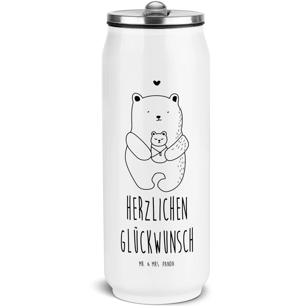 Getränkedosen Trinkflasche Bär Baby Getränkedose, Trinkflasche, Bär, Teddy, Teddybär, Eltern, Mutter, Baby, Taufe, Geburt, Nichte, Neffe, Enkel, Enkelin, Täufling, Geburtstag, Glückwunsch