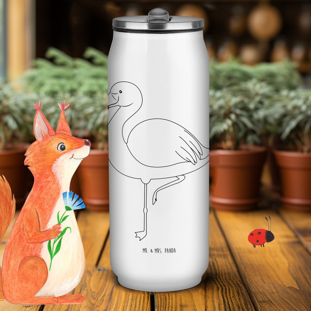 Getränkedosen Trinkflasche Flamingo Classic Getränkedose, Trinkflasche, Flamingo, Einzigartig, Selbstliebe, Stolz, ich, für mich, Spruch, Freundin, Freundinnen, Außenseiter, Sohn, Tochter, Geschwister