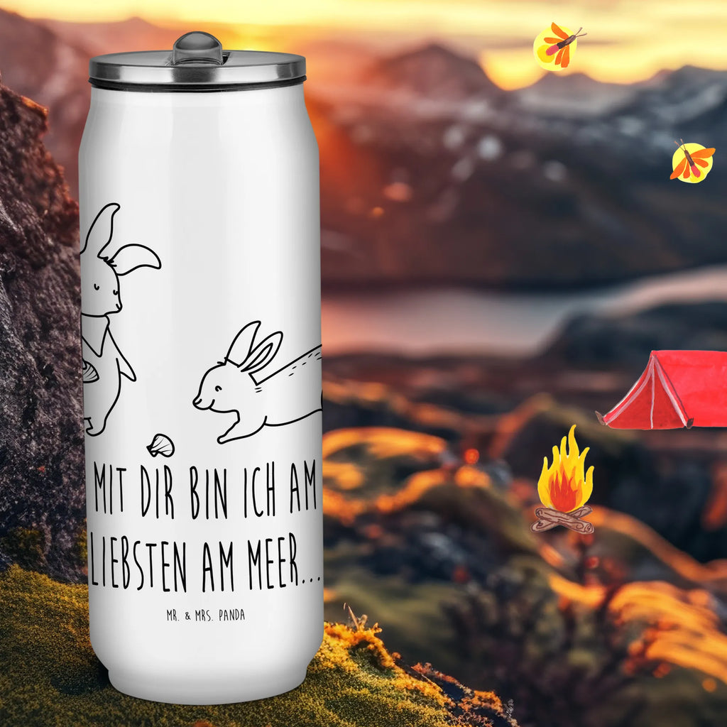 Getränkedosen Trinkflasche Hasen Muschel Getränkedose, Trinkflasche, Familie, Vatertag, Muttertag, Bruder, Schwester, Mama, Papa, Oma, Opa, Hasen, beste Freundin, Freundin, Freundinnen, best friends, BFF, Muscheln sammeln, Muscheln, Meer