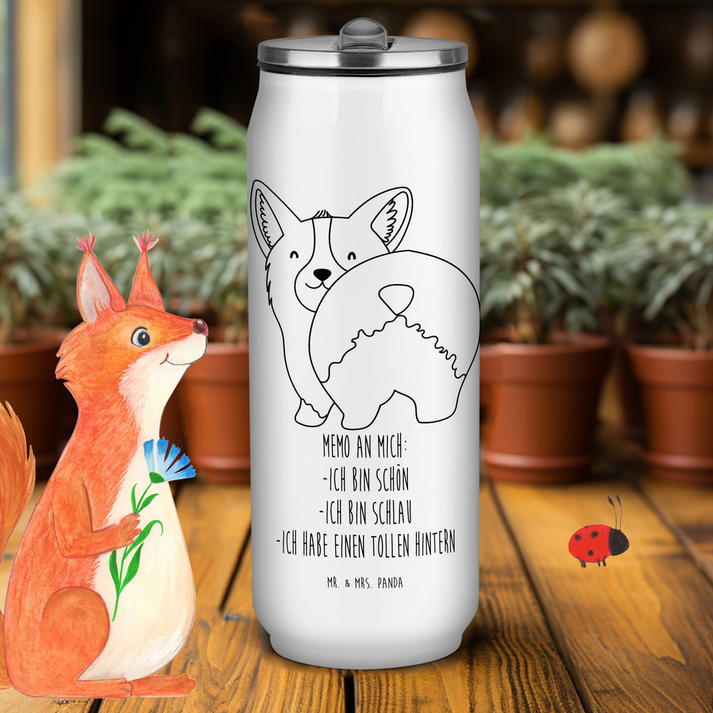 Getränkedosen Trinkflasche Corgi Po Getränkedose, Trinkflasche, Hund, Hundemotiv, Haustier, Hunderasse, Tierliebhaber, Hundebesitzer, Sprüche, Corgie, Hundeliebe, Motivation, Selbstliebe, Spruch